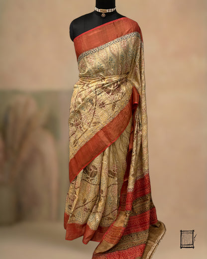 Full view of the saree